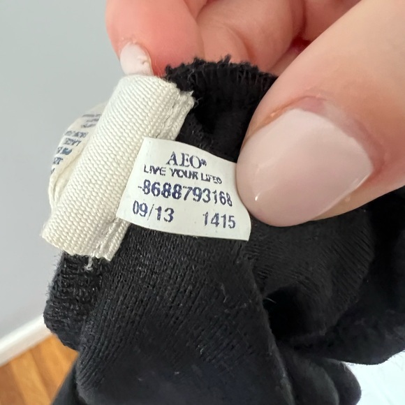 American Eagle Lace Overlay Embroidered Skirt Black Medium 6 - Picture 5 of 9